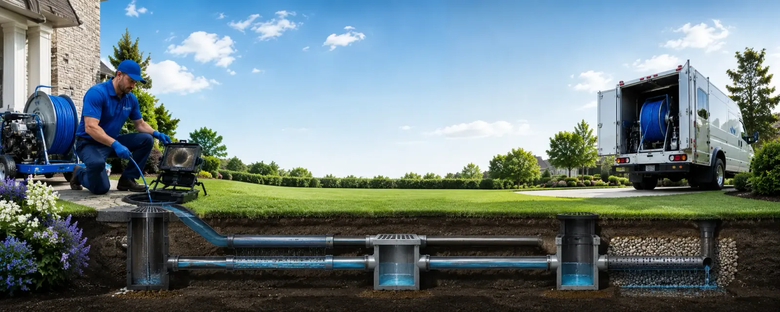 Outdoor drain cleaning information for Conrath, WI